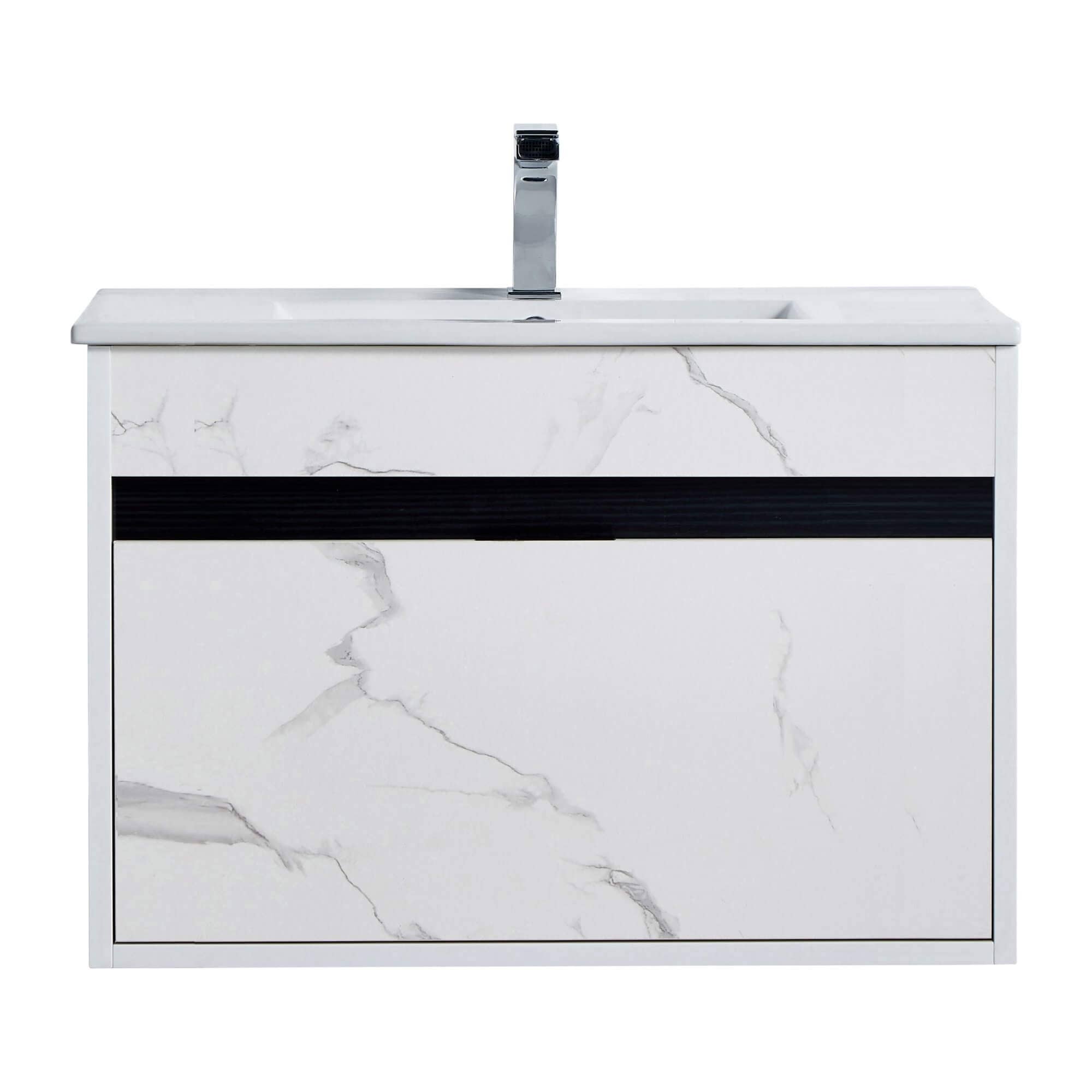Fine Fixtures - Wall Mount Bathroom Vanity And Sink, Knob - Picture 21 of 29