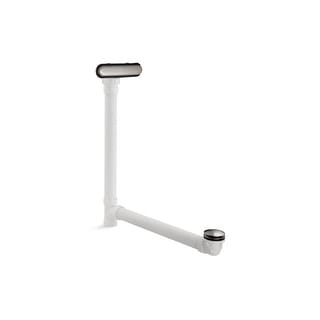 Kohler K-7272-BN Clearflo Slotted Overflow Bath Drain – Brushed Nickel With Toe-Tap Stopper For Whirlpools & Custom Tubs