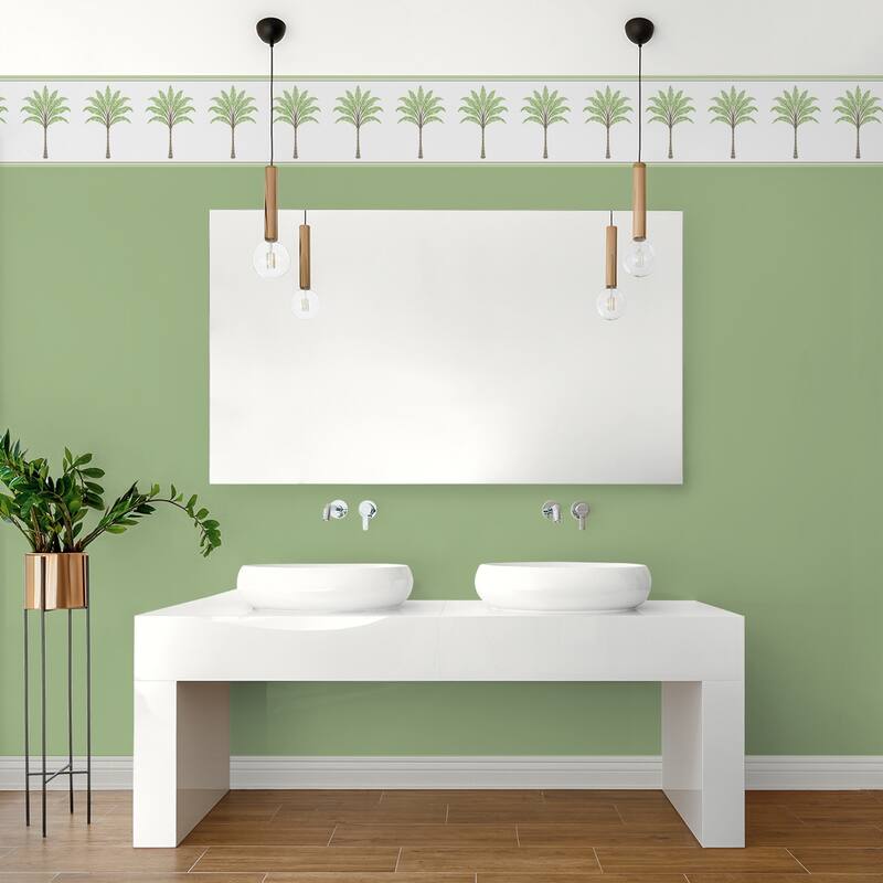 Harry & Grace Montgomery Palm Peel and Stick Wallpaper Border