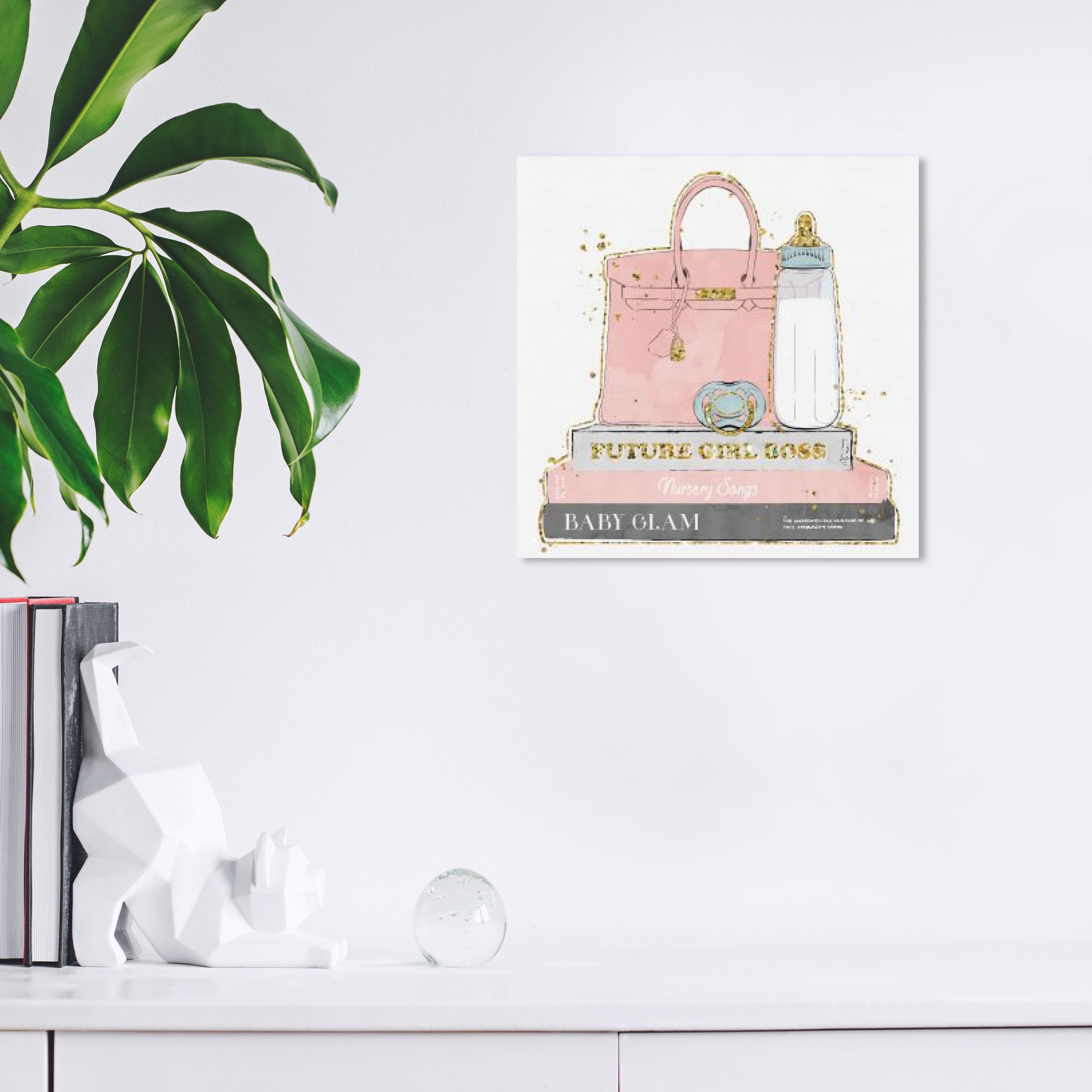 Wynwood Studio Prints Fashion and Glam Nursery Books Pink and Pastel Pink Glam Wall Art Canvas Print