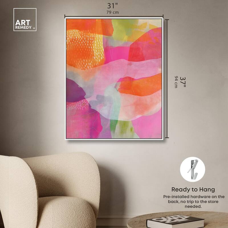 Garnet Gleam IV Canvas by Art Remedy