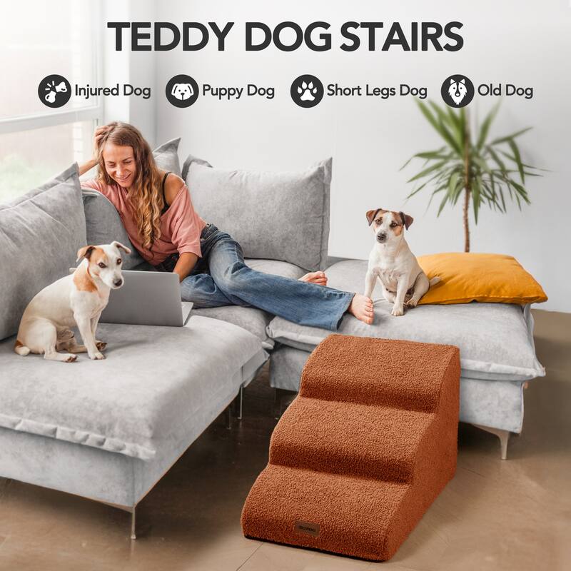 Teddy Style Velvet Waterproof Dog Pet Stairs