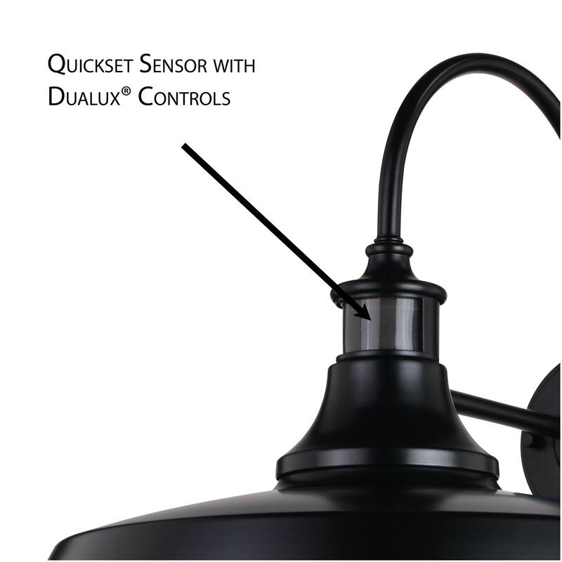 Dorado Bronze Motion Sensor Dusk to Dawn Farmhouse Barn Dark Sky Outdoor Wall Light