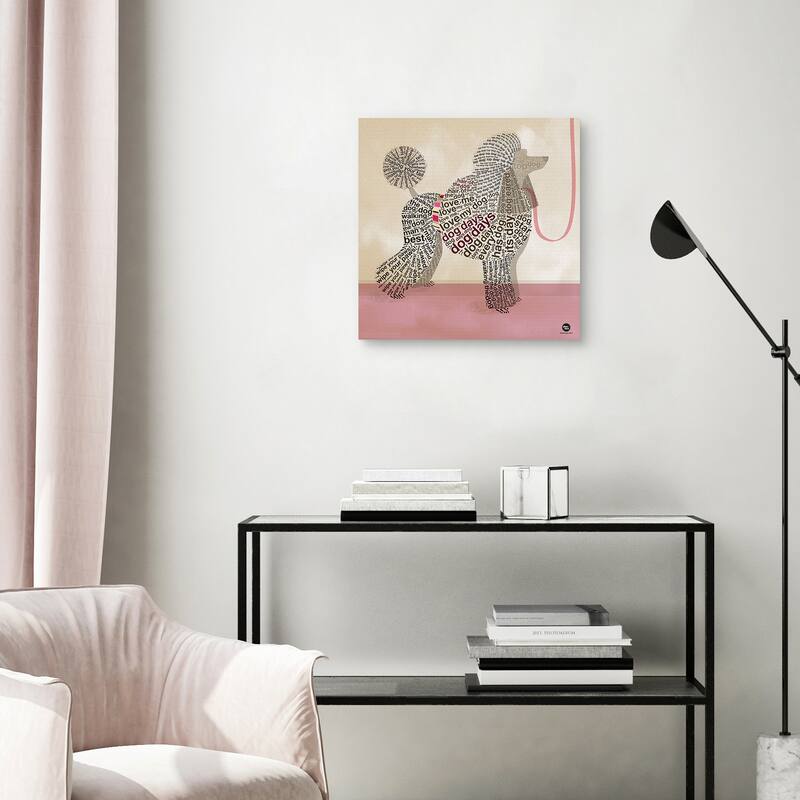 Word Dogs 3 by Dominique Vari Canvas Art Print