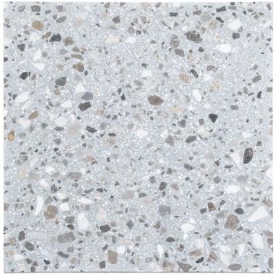 Apollo tile 24" x 24" Terraforma Honed Gray Beige Terrazzo Tile (7.75 sq ft/case) - 2 Pack