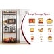 preview thumbnail 3 of 3, Rustic Kitchen Bakers Rack Microwave Oven Stand with Large Wire Basket - 15.7"D x 23.6"W x 50.7"H