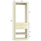 preview thumbnail 27 of 30, 25'' W Freestanding Closet System with 2 Wooden Drawers and Adjustable Shoes Rack and Hanging Rod,Walk-in Closet Organizer