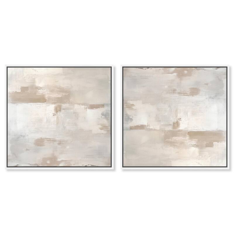 Oneiric Circles I Canvas by Art Remedy - 36" x 54" - White