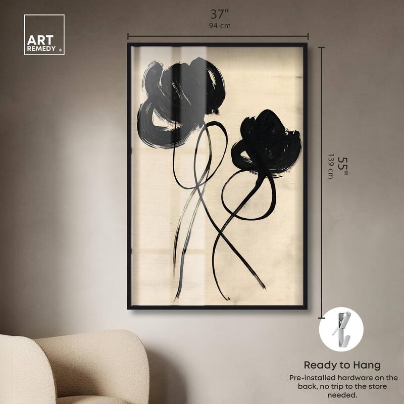 Florals in the Minimal II Shadowbox by Art Remedy