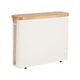 preview thumbnail 24 of 30, Toilet Paper Storage Basket with Bamboo Lid for Up to 9 Mega Rolls - 17.5"L x 6"W x 13.75"H