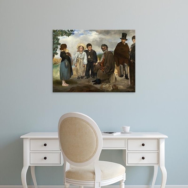 Easy Art Prints 's 'The Old Musician, 1862' Premium Canvas Art