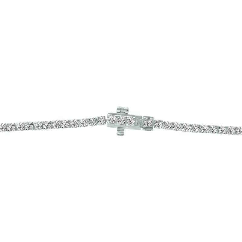 Marquee 3 Carat TW Lab Grown Diamond Tennis Bracelet in 14K White Gold