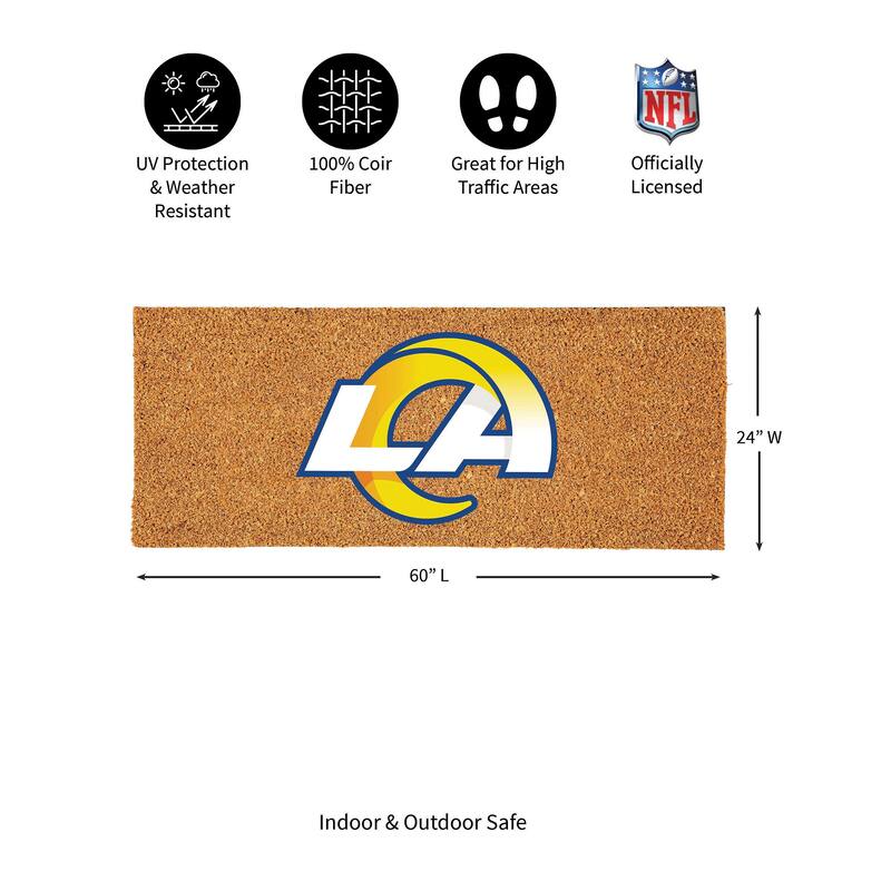 Los Angeles Rams Full Color Indoor/Outdoor Coir Mat