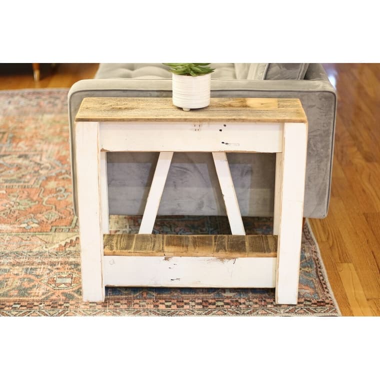 White Combo A-Frame Accent table