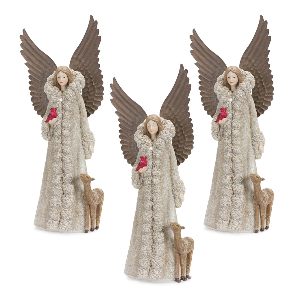 Angel w/Deer (Set of 2)