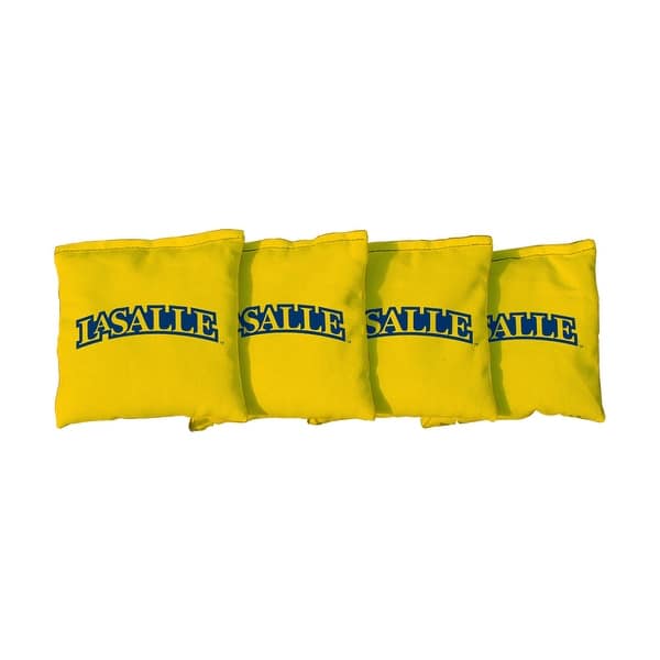 slide 2 of 3, Yellow La Salle University Explorers Cornhole Bags All-Weather Resin Filled