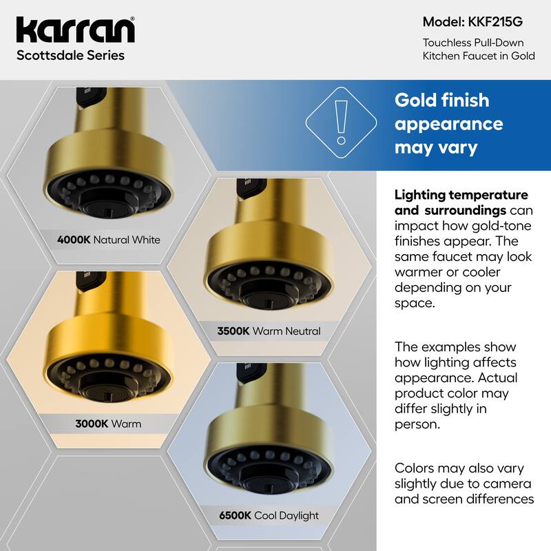 Karran Scottsdale Touchless Single-Handle Pull-Down Sprayer Kitchen Faucet