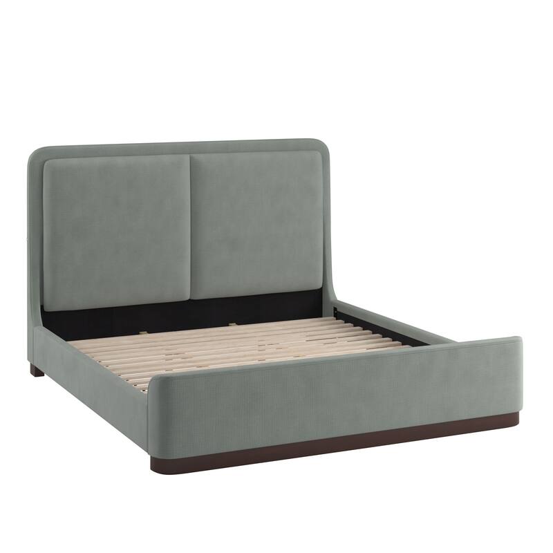 Noe Fabric Upholstered LED Platform Bed by iNSPIRE Q Modern
