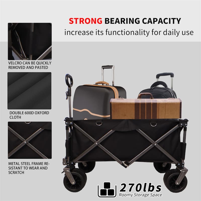 Heavy Duty Utility Beach Wagon Cart