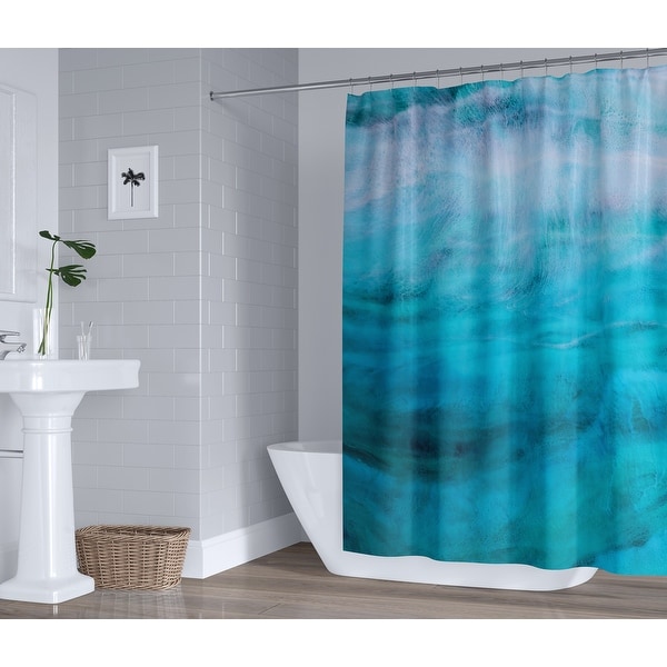 Splashing shower shop curtain