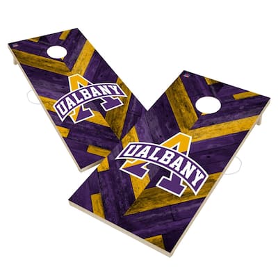 Albany SUNY Great Danes Cornhole Board Set