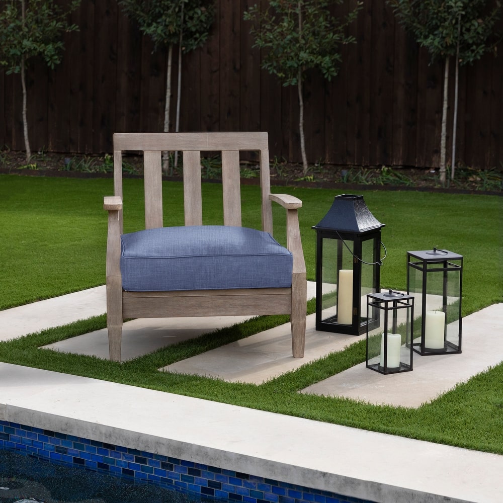 Sorra Home Indoor/Outdoor Solid Deep Seating Corded Cushion