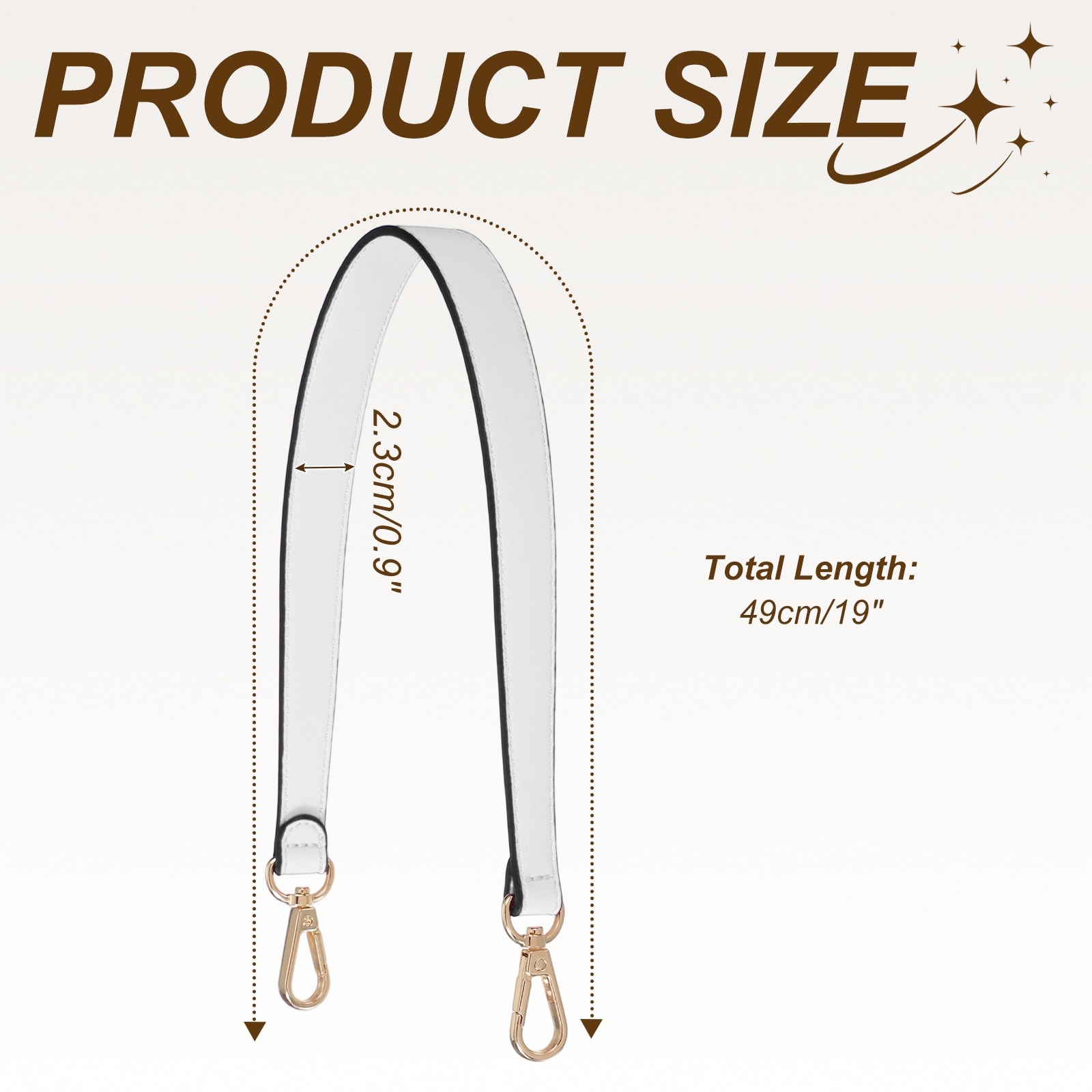 Leather Purse Strap Replacement Crossbody, Bag Strap Purse Straps for Women Crossbody Bags Shoulder Bag Handbag Making