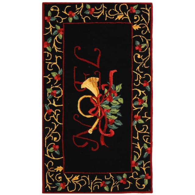 SAFAVIEH Handmade Chelsea Imani Holiday Noel Wool Rug - 2'6" x 4'