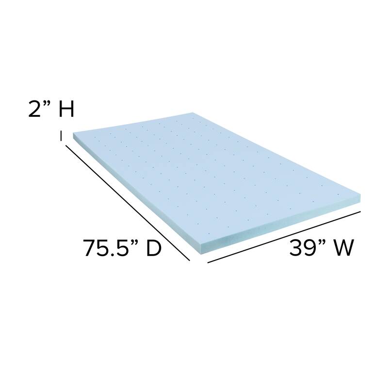 10" Mattress & Gel Memory Foam Topper Bundle Set