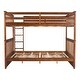 preview thumbnail 5 of 34, Modren Full over Full Wood Bunk Bed With Ladders and Two Storage Drawers,Solid Construction For Bedroom