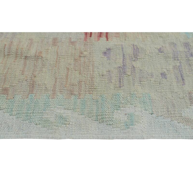 Sun Faded Flatweave Meltem Rust/Ivory Runner - 2'7" x 9'11"
