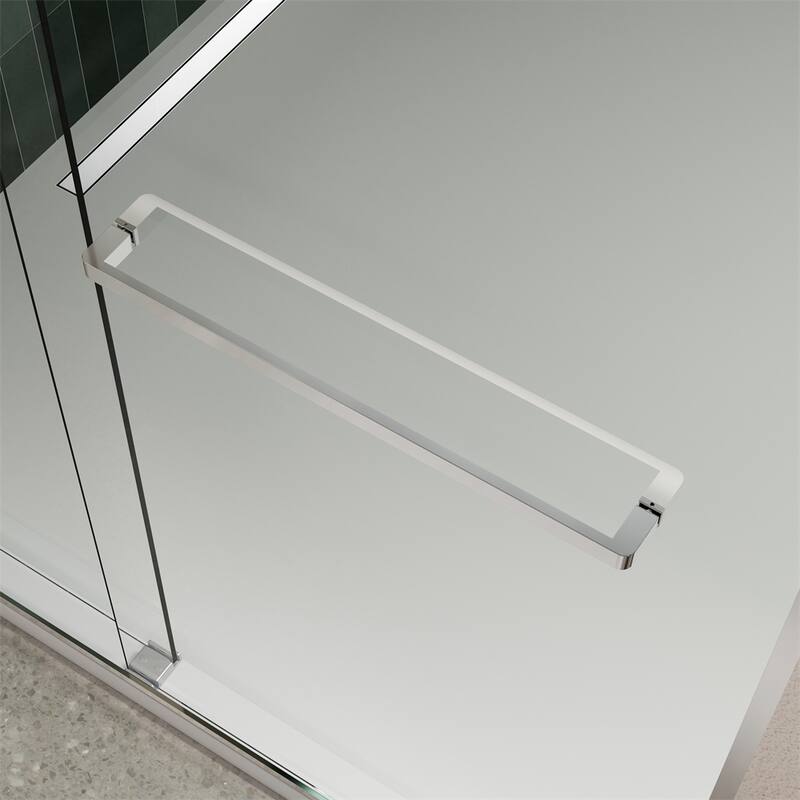 Bathroom Glass Shower Sliding Door with 5/16" Tempered Glass