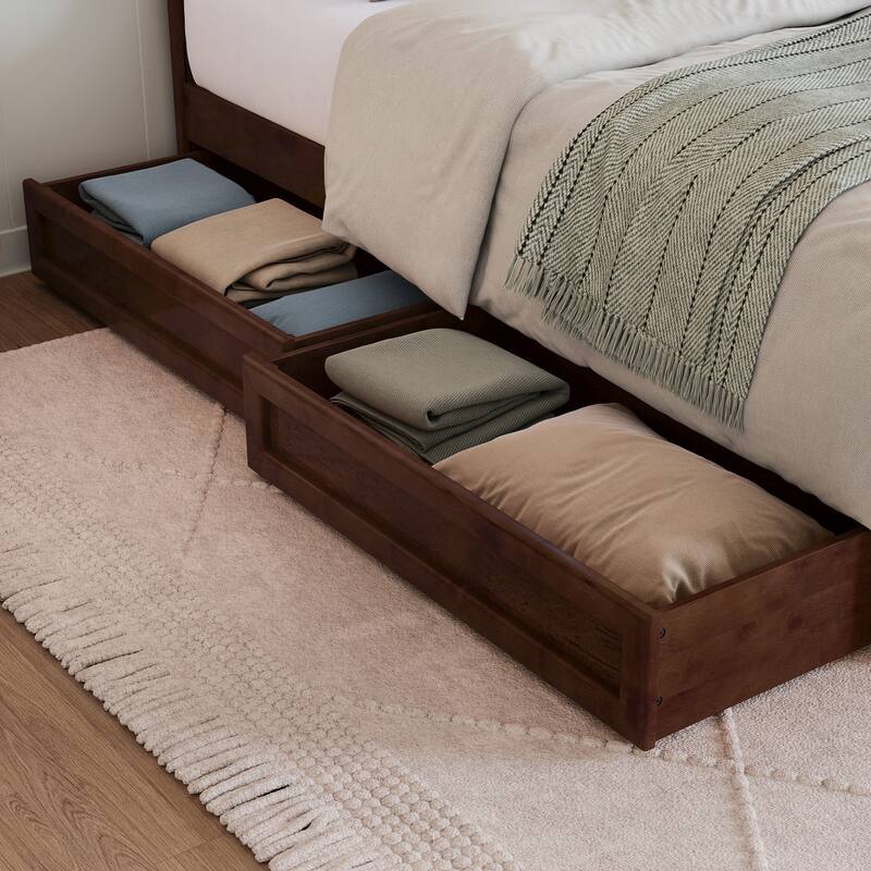 Hadley Platform Bed with Panel Footboard and Storage Drawers