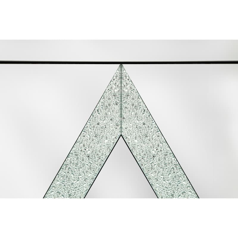 Cabinet with Mirror Trim and Diamond Shape