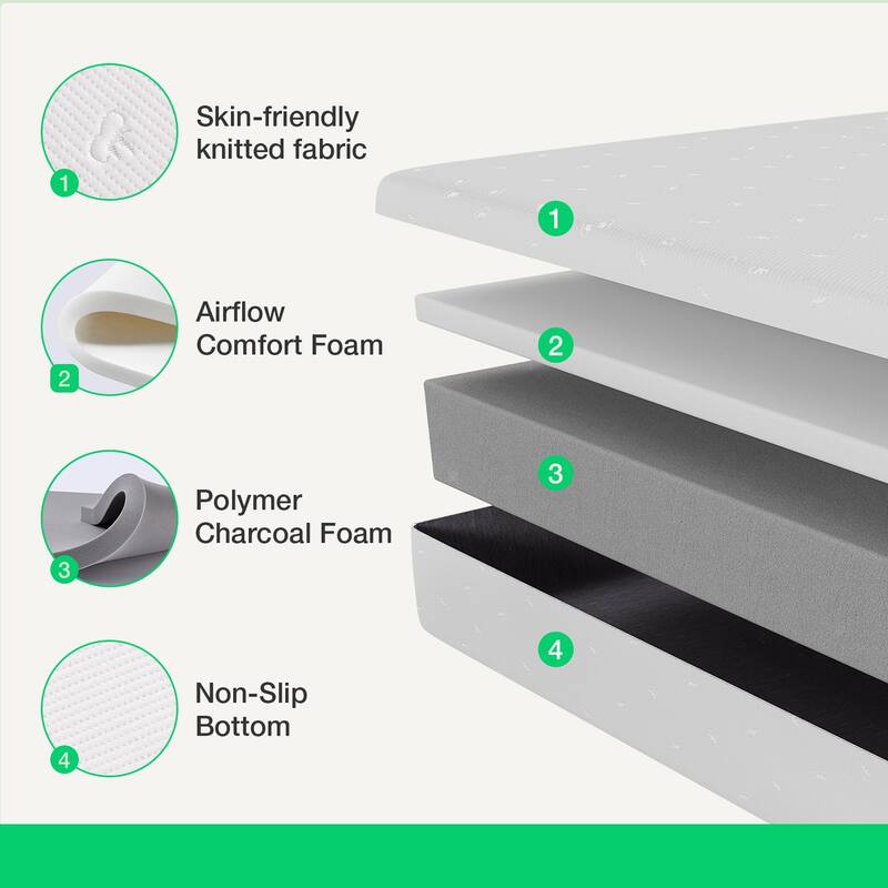 Novilla 10-inch Firm Cool Gel Memory Foam Mattress