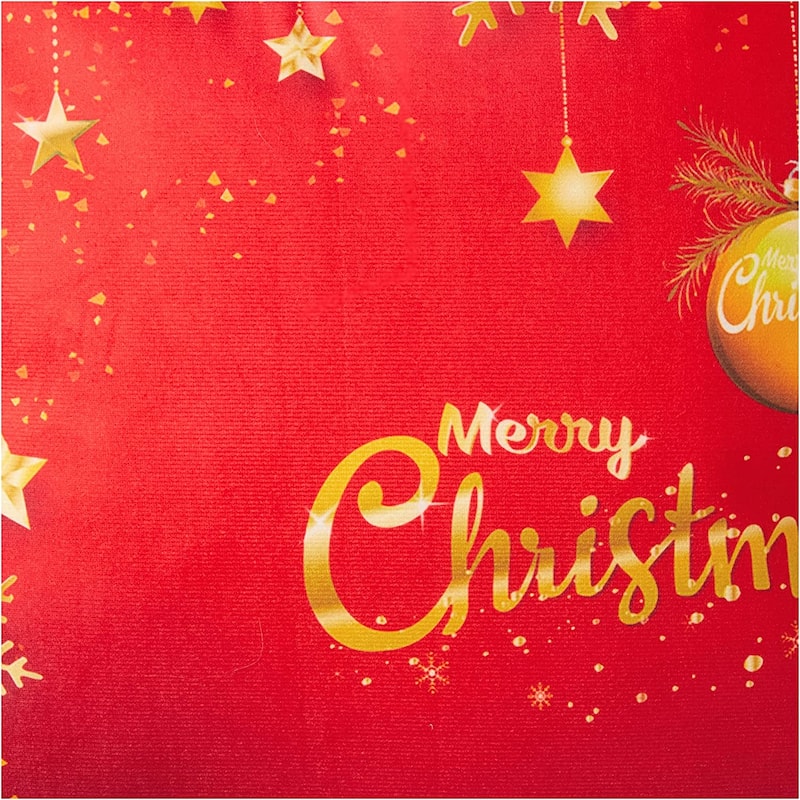 Violet Linen Seasonal Xmas Christmas Holiday Harmony Pattern, 18 Inch x 18 Inch, Square, Decorative Accent Throw Pillow