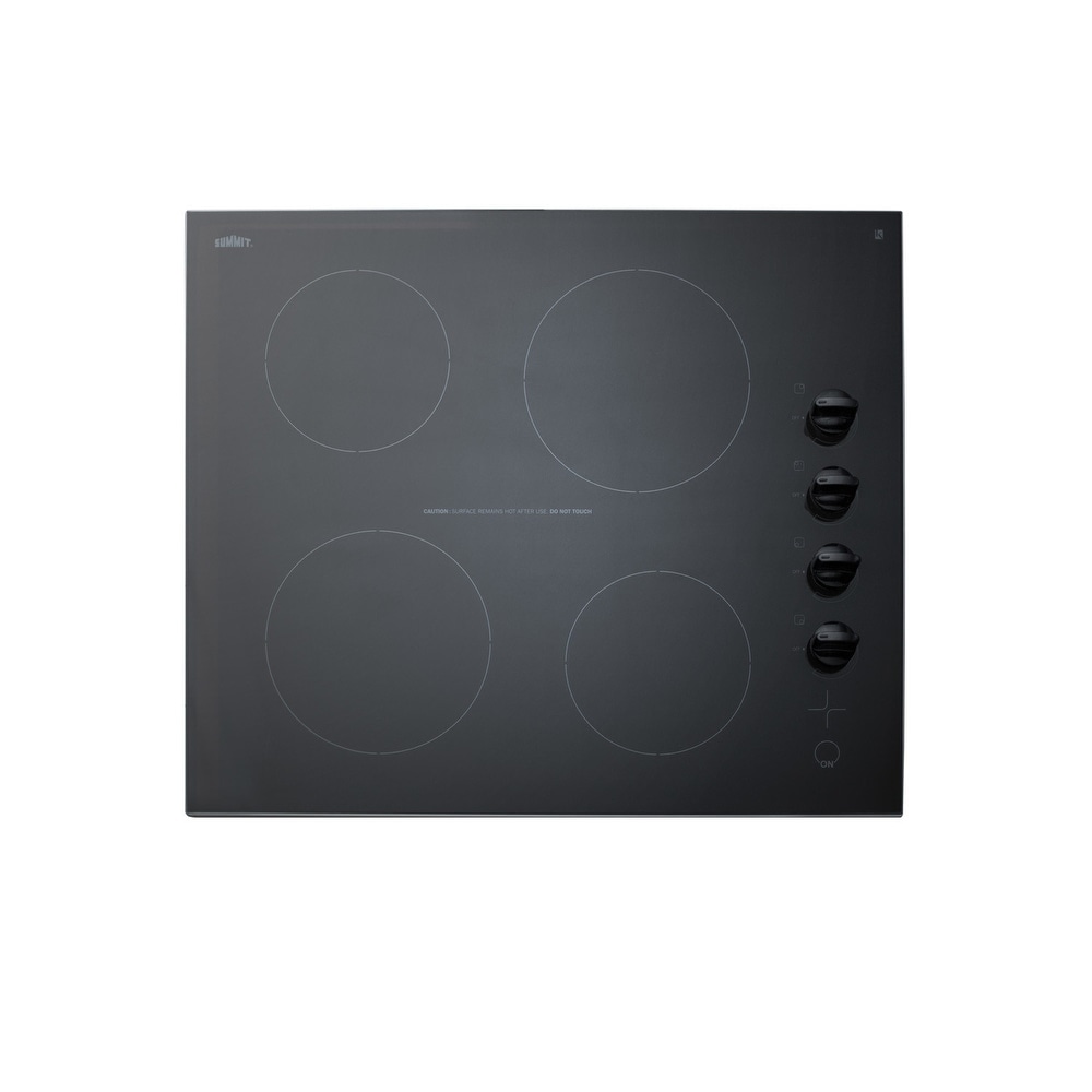 Summit  CR4B242  24" Wide 4 Burner Induction Cooktop - 230 Volt - Black (Black)