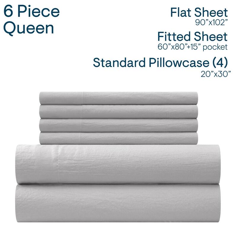 Aeropostale Premium All Season Microfiber Grey Sheet Set