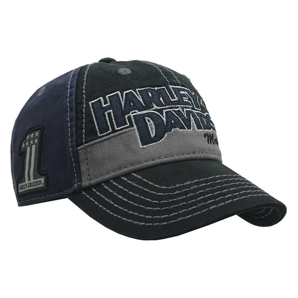 Shop Harley Davidson Men S Block H D Name Baseball Cap Bc10389