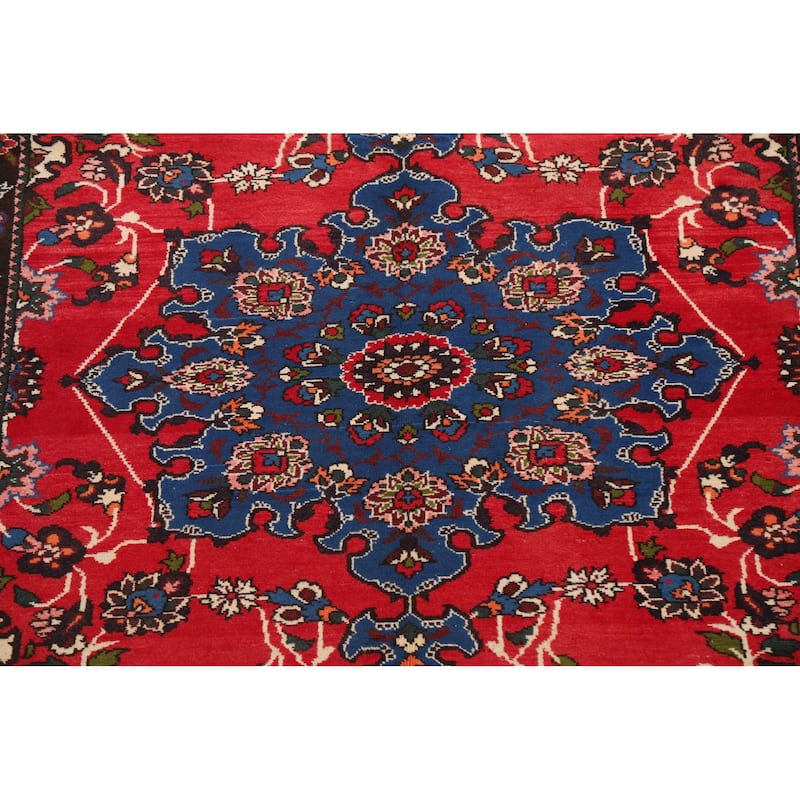 Floral Traditional Bakhtiari Persian Area Rug Hand-knotted Wool Carpet - 6'10" x 9'7"