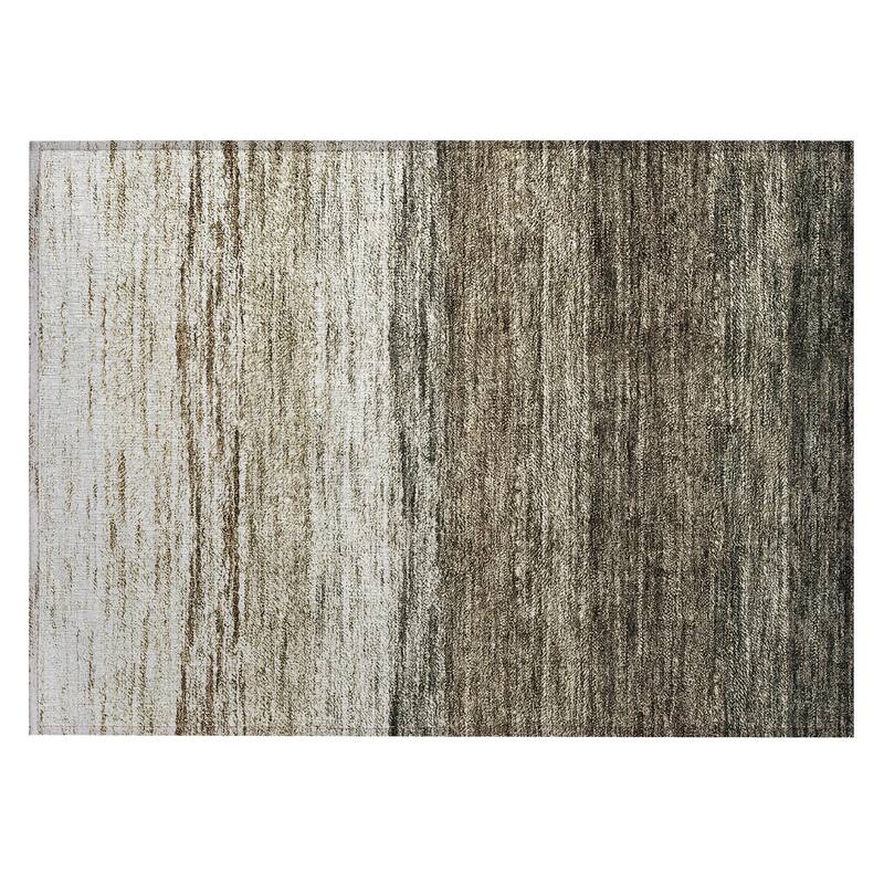 Machine Washable Indoor/ Outdoor Chantille Solid Ombre Rug