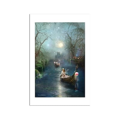 On Winter Lake Fine Art Paper Print by Charlotte Bird - Multi