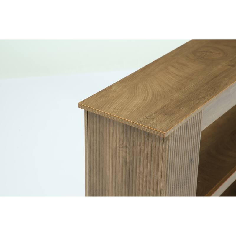 55" Wooden Console Sofa Table with Storage for Living Room Entryway