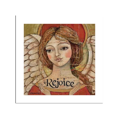 Rejoice Divinity Fine Art Paper Print by Teresa Kogut - Multi