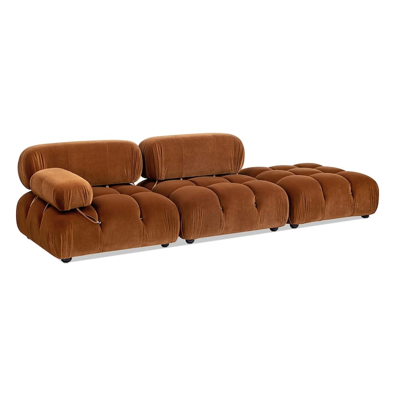 Marcel 109.5" Bubble Modular Modern Chaise Sofa