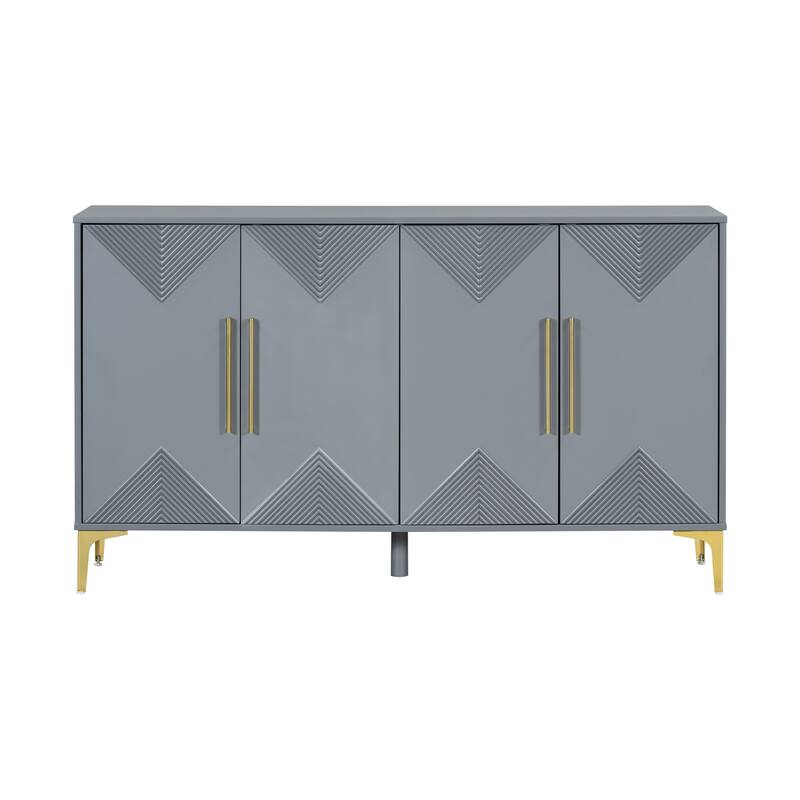 60" 4 Doors Sideboard Cabinet