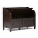 preview thumbnail 3 of 39, WYNDENHALL Hampshire SOLID WOOD 42 inch Wide Traditional Entryway Storage Bench - 42 W x 18 D x 29.5 H