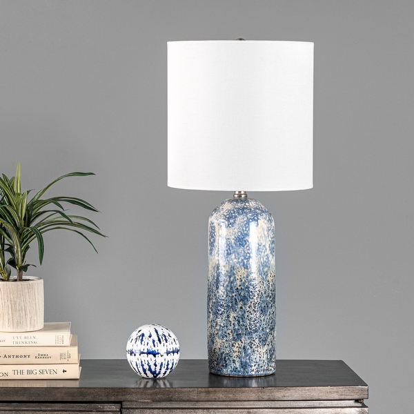 Nuloom Home Watts 25 Ceramic Table Lamp Blue