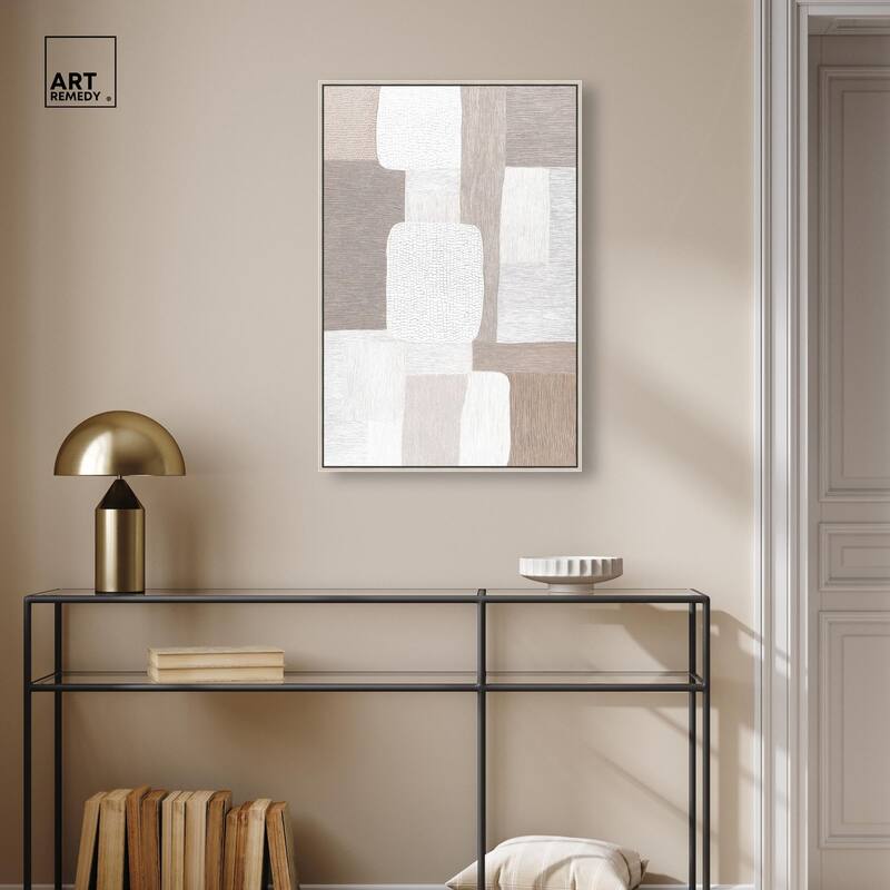 Stucco Squares II Canvas by Art Remedy