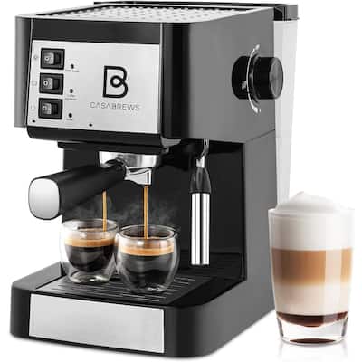 CASABREWS 20 Bar Compact Espresso Machine w/ Milk Frother Wand